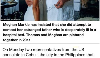 US Embassy sends consular officers to Thomas Markle’s hospital room