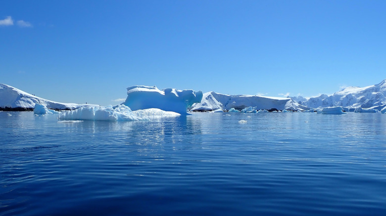 ice and water in Antarctica