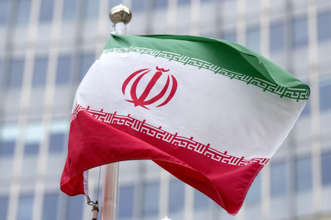 The flag of Iran flutters in the wind outside of the IAEA headquarters during the International Atomic Energy Agency IAEAs Board of Governors meeting at the agencys headquarters in Vienna, Austria, on November 20, 2024. (AFP Photo)