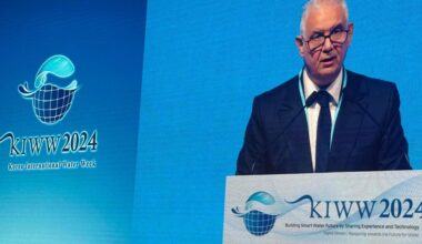 The organization of the XIX Edition of the IWRA World Water Congress was announced during the opening speech by Morocco’s Minister of Equipment and Water, Nizar Baraka, at the Korea World Water Forum 2024 on Nov. 13, 2024. (Photo via IWRA)