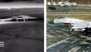 SBU drones hit two Su-27 jets at Belbek airfield in occupied Crimea, destroying one on the taxiway with a full combat load ready for takeoff, Ukraine's Security Service reported Friday.