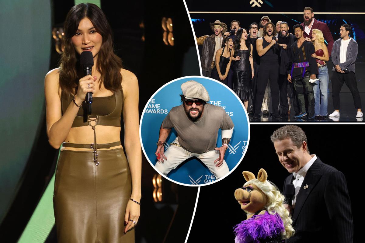 Jason Momoa, Miss Piggy nerd out at the Game Awards