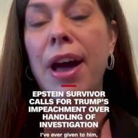 Epstein Survivor Calls for Impeachment of Donald Trump