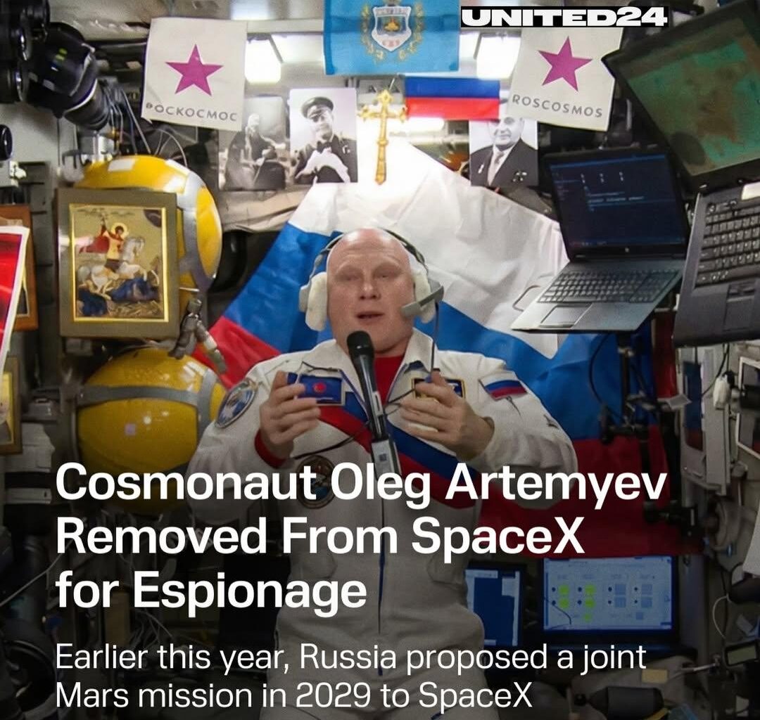 Russian cosmonaut accused of spying on SpaceX for Moscow