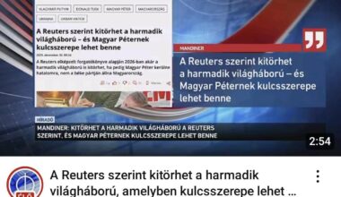 M1 híradó: Kitörhet a harmadik világháború és MAGYAR PÉTERNEK kulcsszerepe lehet benne.