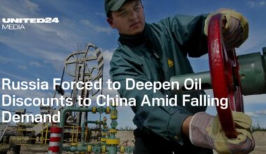 Russia Forced to Deepen Oil Discounts to China Amid Falling Demand
