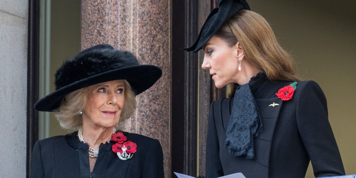 Kate Middleton breaks major royal protocol with Queen Camilla kiss