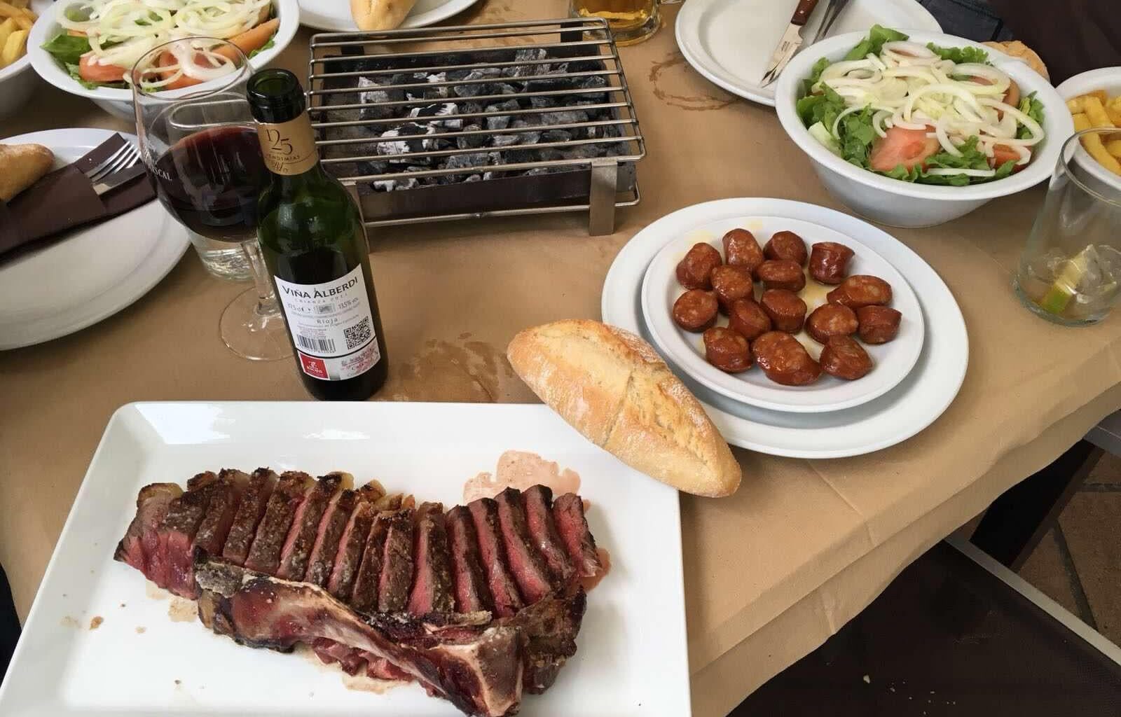 Txuleton at Txakoli Simon Bilbao