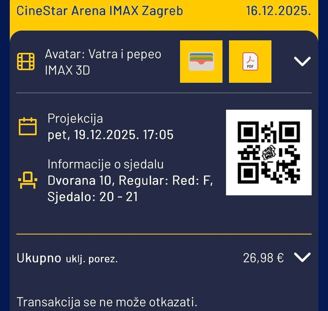 Izgleda da je i odlazak u kino postao luksuz… 😔 (cijena 2025. vs 2022.)