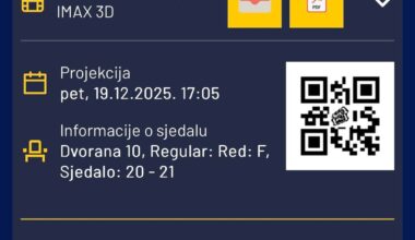 Izgleda da je i odlazak u kino postao luksuz… 😔 (cijena 2025. vs 2022.)