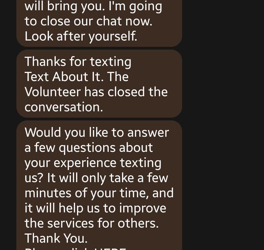 Is spunouts text service AI? This is how she responded to a mate with plans to kill himself in January. If its not its still dangerous