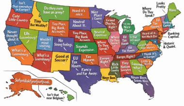 What each US state thinks about Luxembourg.