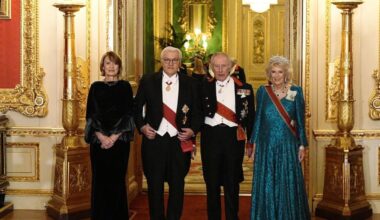 STATE BANQUET AT WINDSOR CASTLE TONIGHT!!!