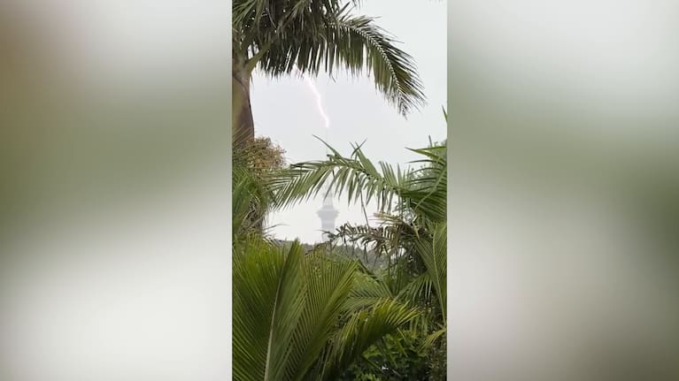 Thunderstorms hammered the North Island on Wednesday.