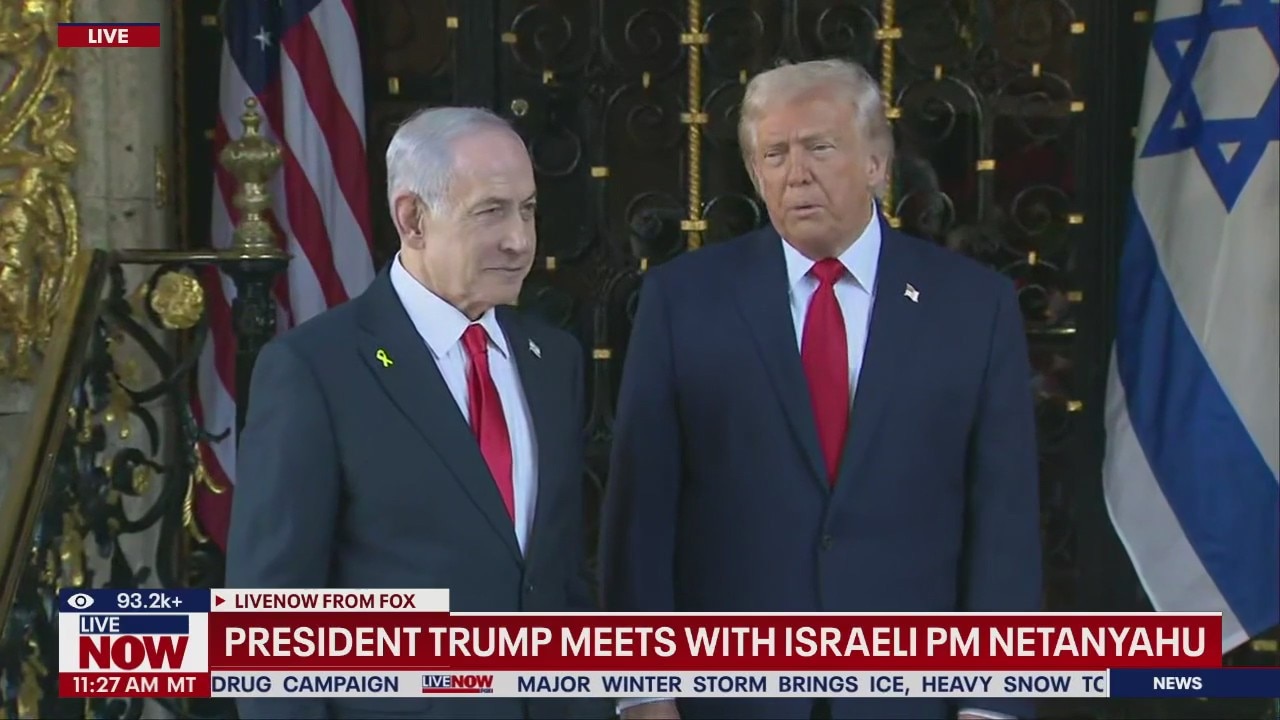 President Trump meets Israeli PM Netanyahu