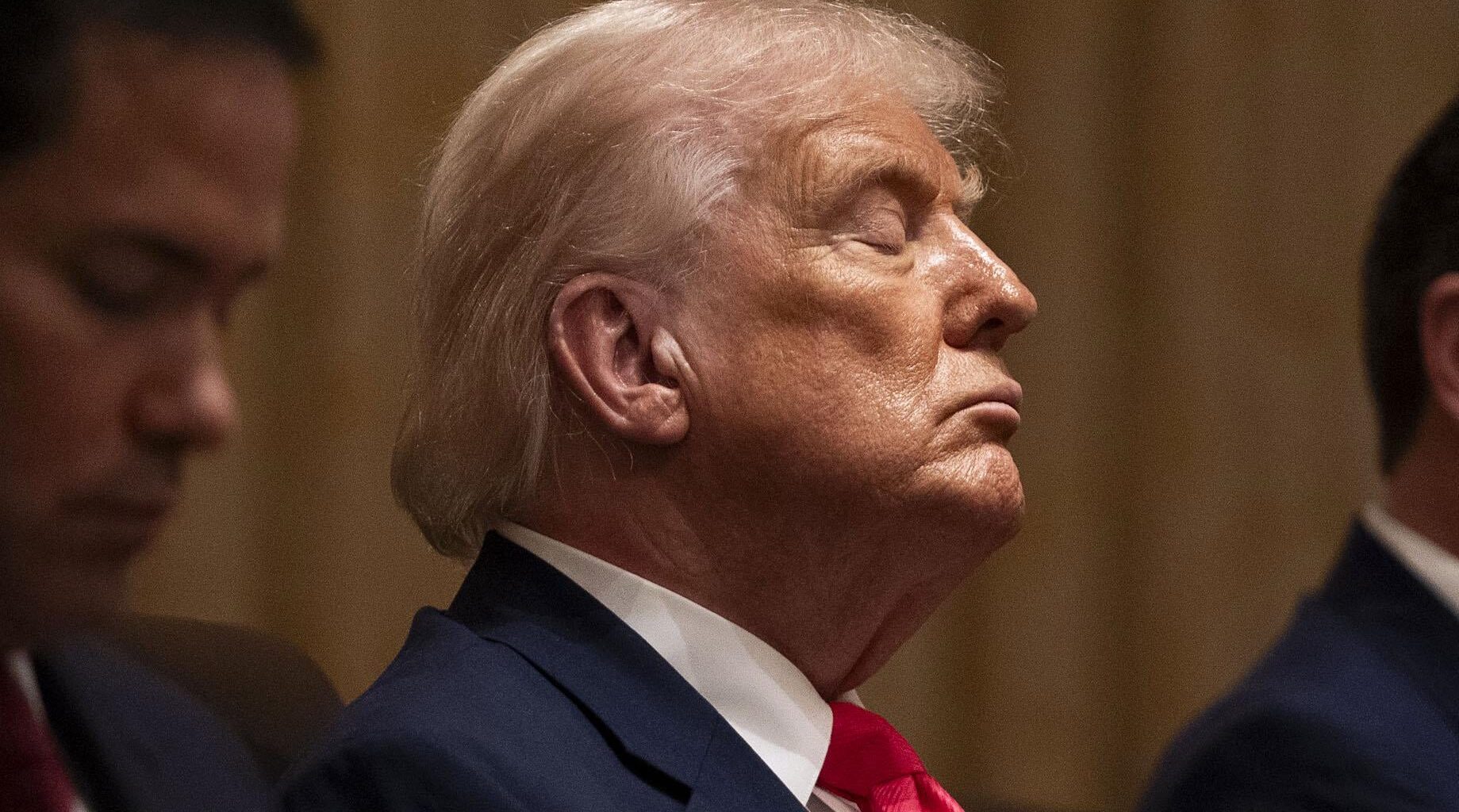 Trump Appears To Doze During Stroke