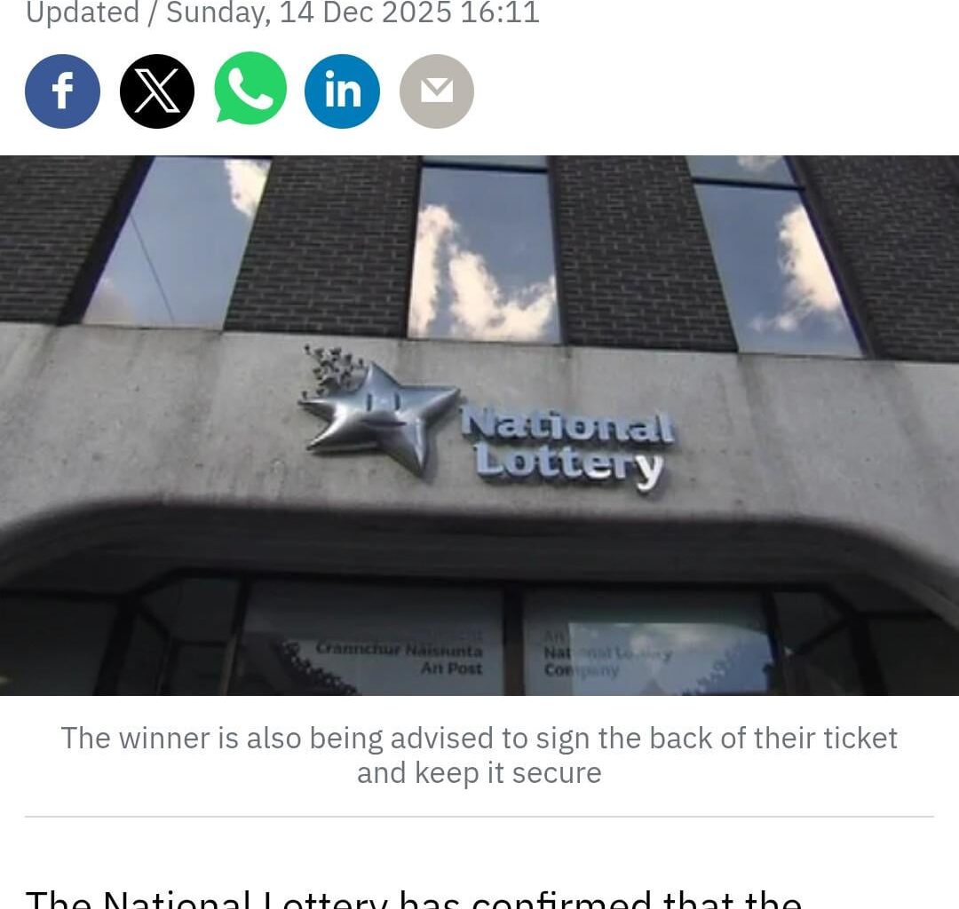 John and Mary from Cavan win the Euromillions