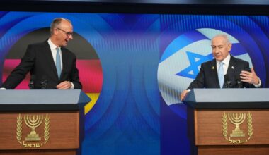 Der deutsche Bundeskanzler Merz bei seinem Antrittsbesuch in Israel