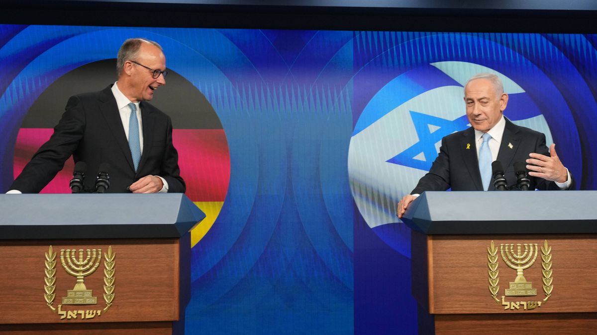 Der deutsche Bundeskanzler Merz bei seinem Antrittsbesuch in Israel