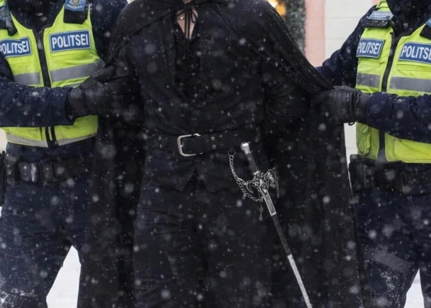 Politsei tabas teolt Toompea lossile Z-tähe sodinud mehe