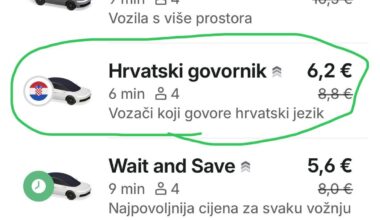 Bolt ima opciju hrvatskog govornika