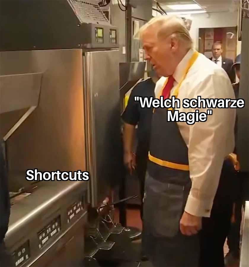 Wenn meine Kollegen das erste Mal Strg+C nutzen