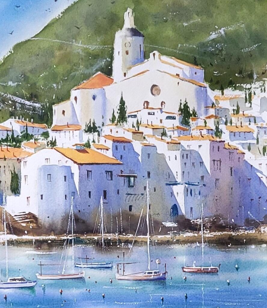 Cadaqués. My watercolor painting