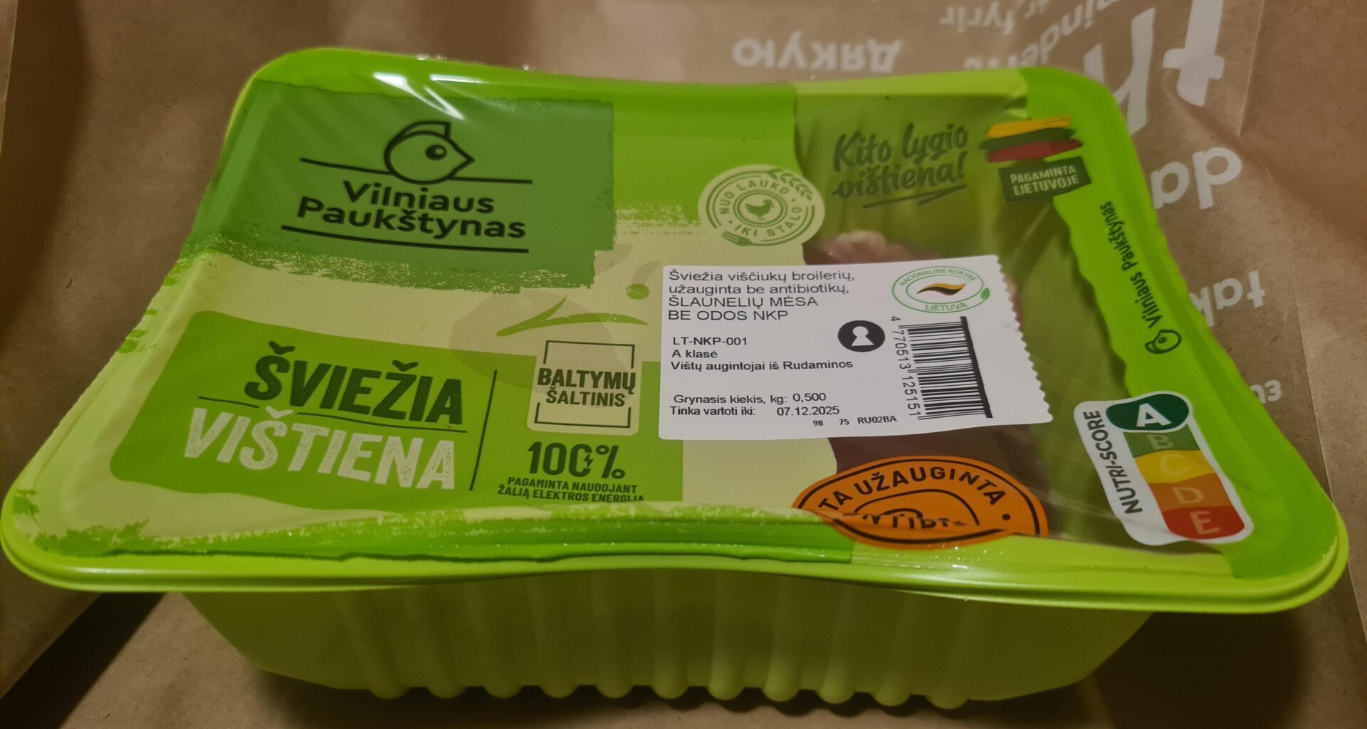 Kodėl vištienos pakuotės kartais susitraukia?