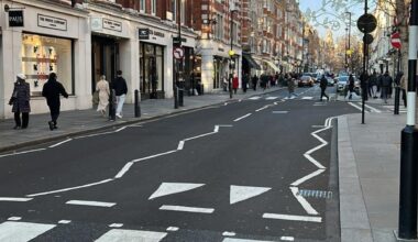 Marylebone High St in the winter sun today…