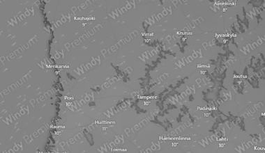 +10 degrees celsius in southern to western Finland on 16th December...