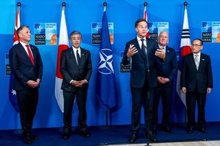 NATO Secretary General Mark Rutte met with Australia’s Deputy Prime Minister Richard Marles, Japan’s Minister of Foreign Affairs Takeshi Iwaya, New Zealand’s Prime Minister Christopher Luxon and the Republic of Korea’s National Security Advisor Wi Sung Lac at The Hague in June 2025.