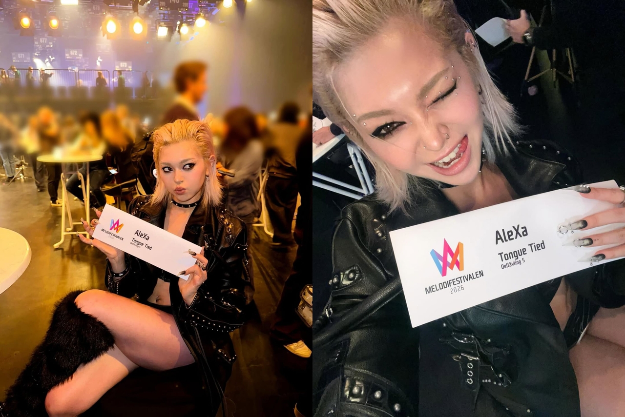 Alexa posts on social media following the announcement of the official Melodifestivalen 2026 lineup on Tuesday. (Instagram @seriinade_ )
