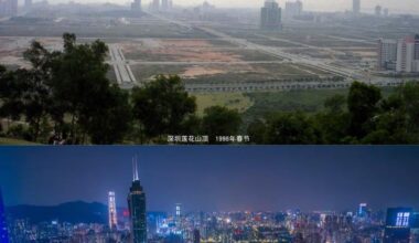 Shenzhen keď sa začal stavať a otvoril tunel Višňové