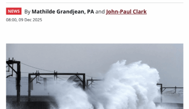 You know winter is officially here when the Record hauls out it's stock image of the sea wall at Saltcoats