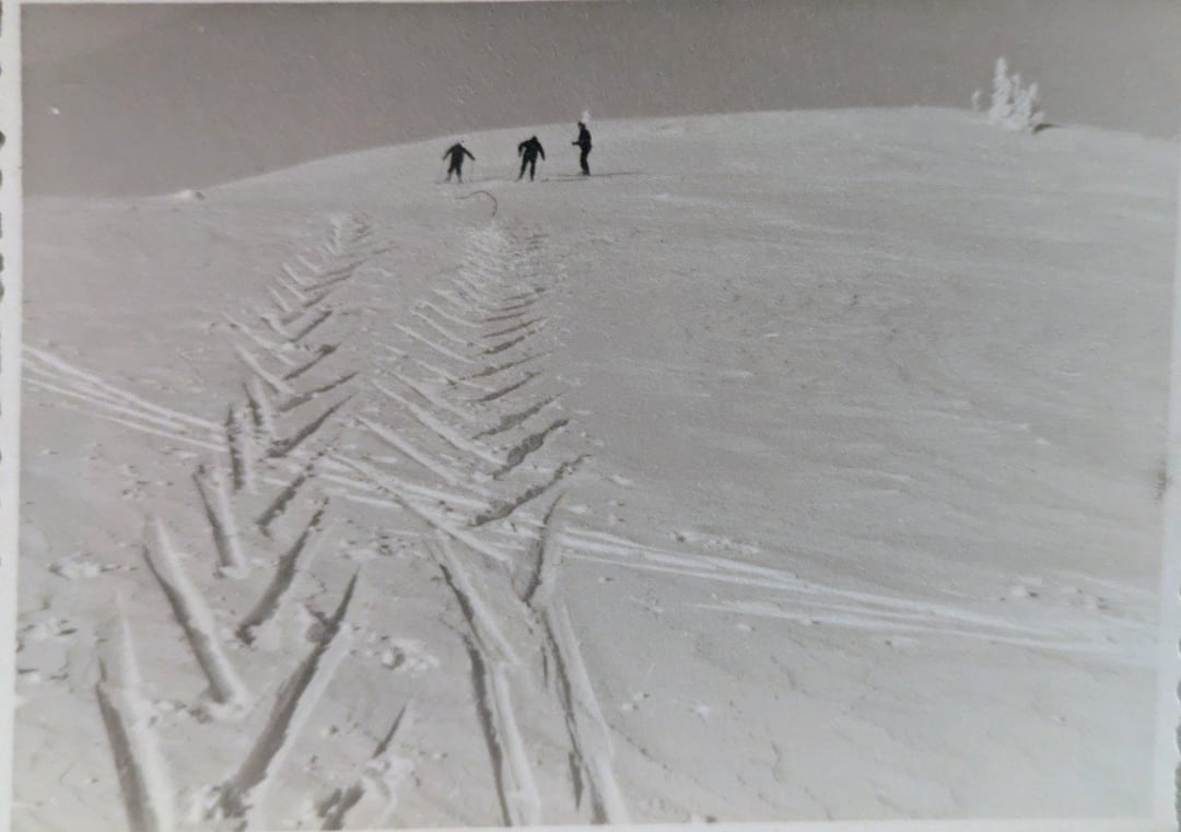 Winter von damals - Rax Februar 1957 - auffe brettln, owe wedeln