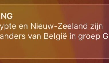 Dear VRT, this is not breaking news. Please and thank you.