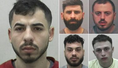 Eastern European grooming gang jailed for a total of four decades for sexually exploiting vulnerable schoolgirls after plying them with cigarettes and alcohol