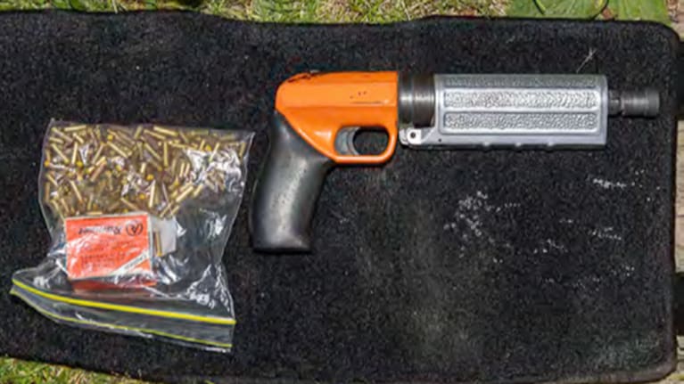 Officers found 273.6g of cannabis, packaged and ready for sale, and several imitation and modified air rifles.