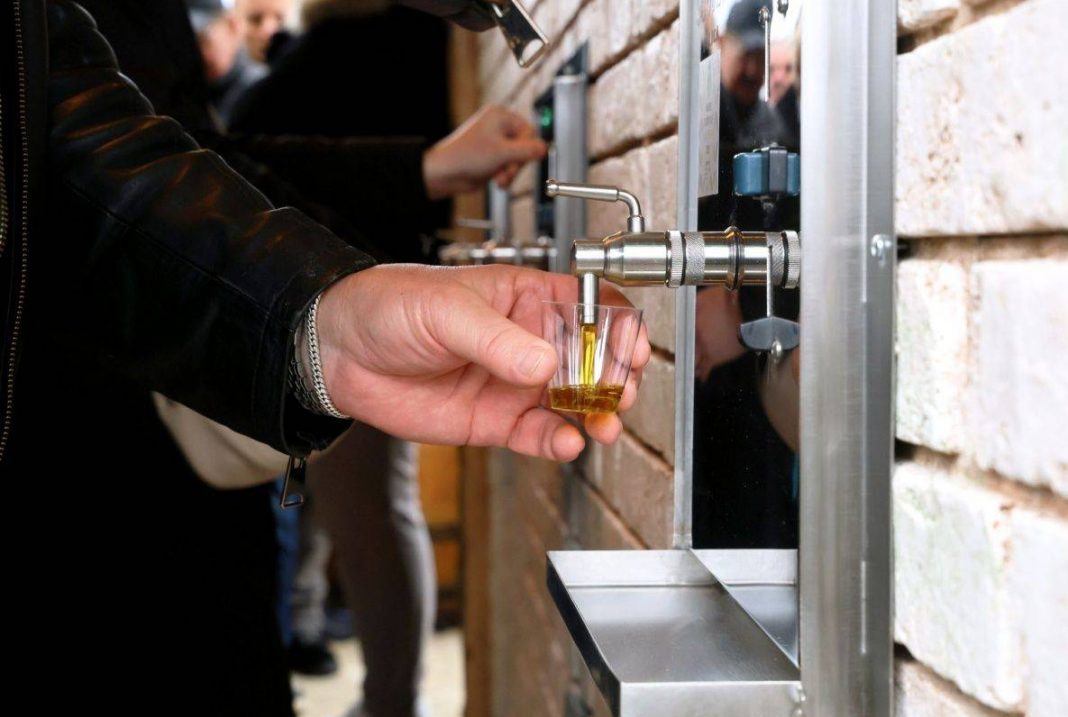World’s first olive oil fountain opens in Slovenia