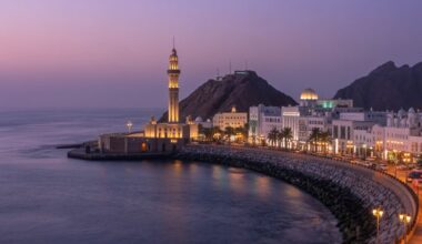 Muttrah corniche offers picturesque views of the coastline, attracting tourists to oman