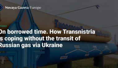 On borrowed time. How Transnistria is coping without the transit of Russian gas via Ukraine — Novaya Gazeta Europe