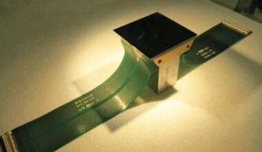 Photo of 2-D and AR-coated n-channel CCD.