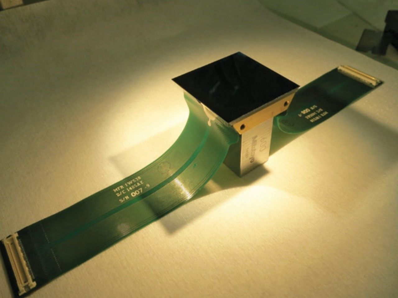 Photo of 2-D and AR-coated n-channel CCD.
