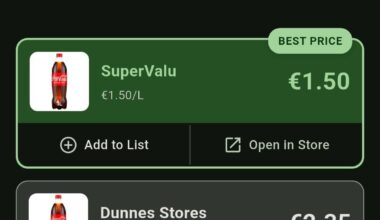 Built an app to make comparing Irish supermarket prices easy