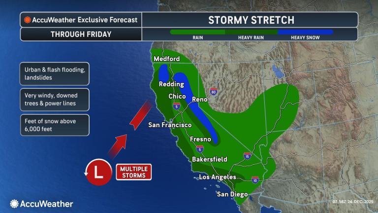 Dangerous storm to flood California, threatening lives and property through Christmas