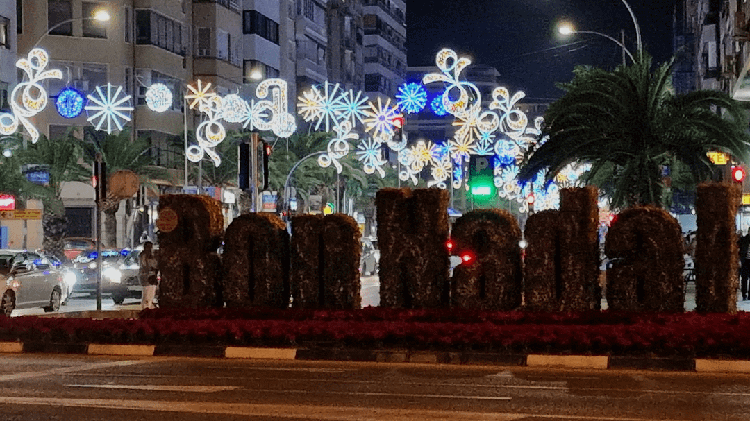 some wonderful Christmas lights in Alicante 2023