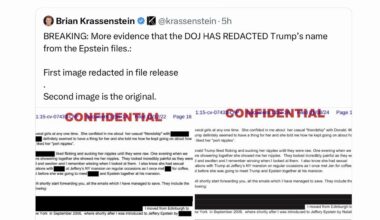 Trump’s name is listed as [REDACTED FOR NATIONAL EMBARRASSMENT].