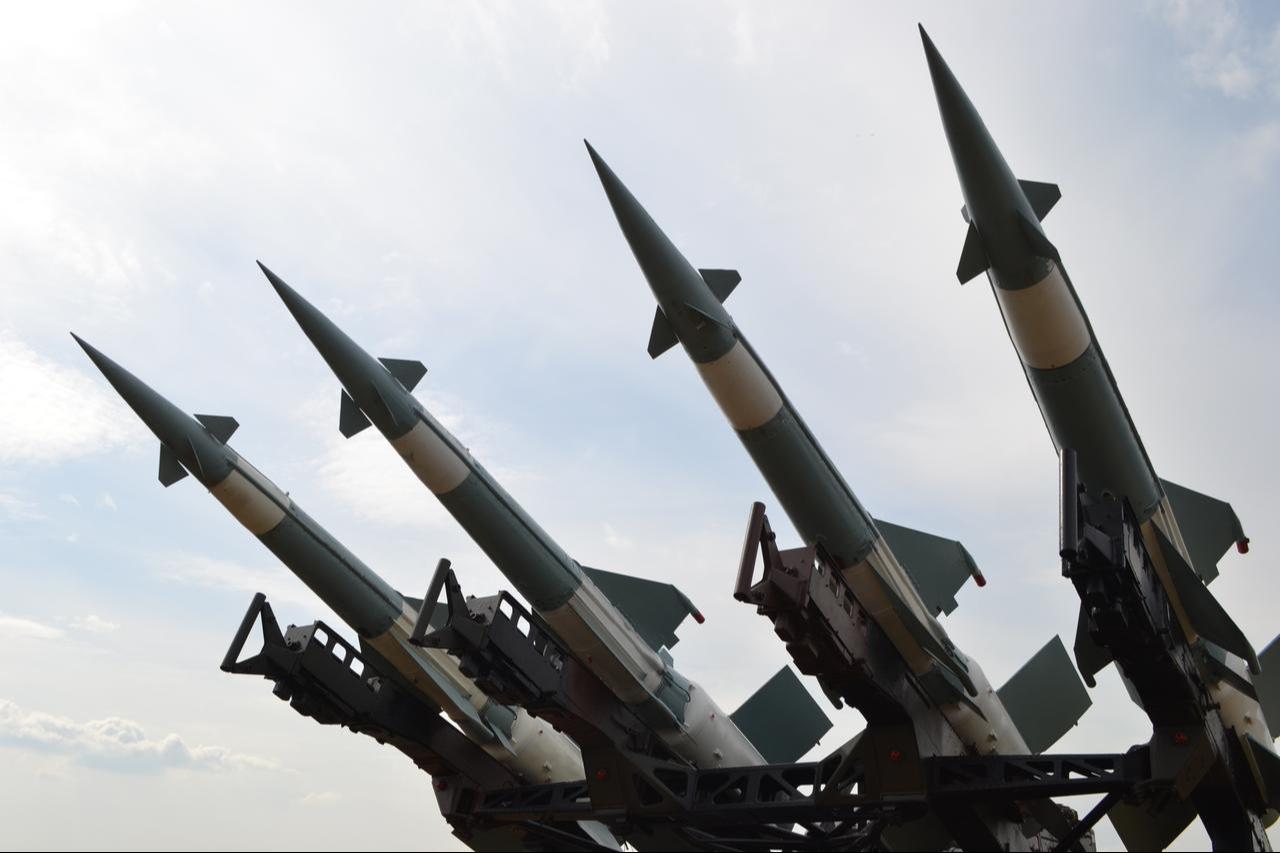 Anti-aircraft cruise missiles on a launcher in Radom, Mazowieckie, Poland on Aug. 23th, 2015. (Adobe Stock Photo)