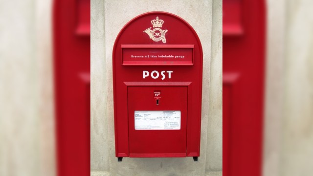 denmark letters post box