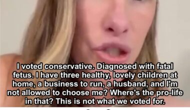 Conservative mother doesn't understand what she voted for